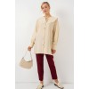 Bebe Yaka Uzun Tunik 5967 - Krem 163206 Bebe Yaka Uzun Tunik 5967 - Krem 163206