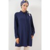 Uzun Gömlek Tunik 5945 - Lacivert 163581 Uzun Gömlek Tunik 5945 - Lacivert 163581