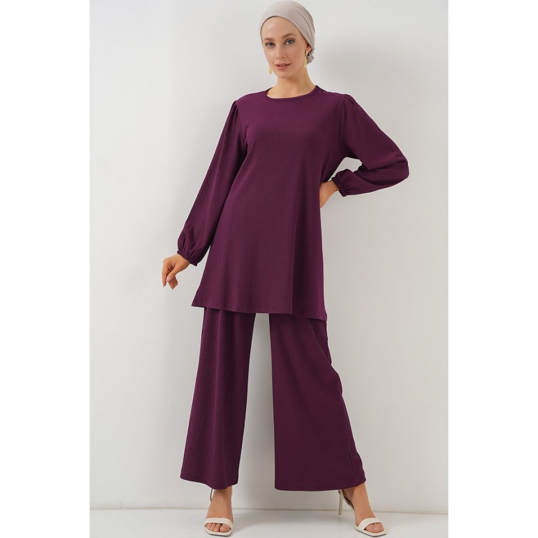 Tunik Pantolon Alt Üst Takım 6663 - Mor 163582 Tunik Pantolon Alt Üst Takım 6663 - Mor 163582