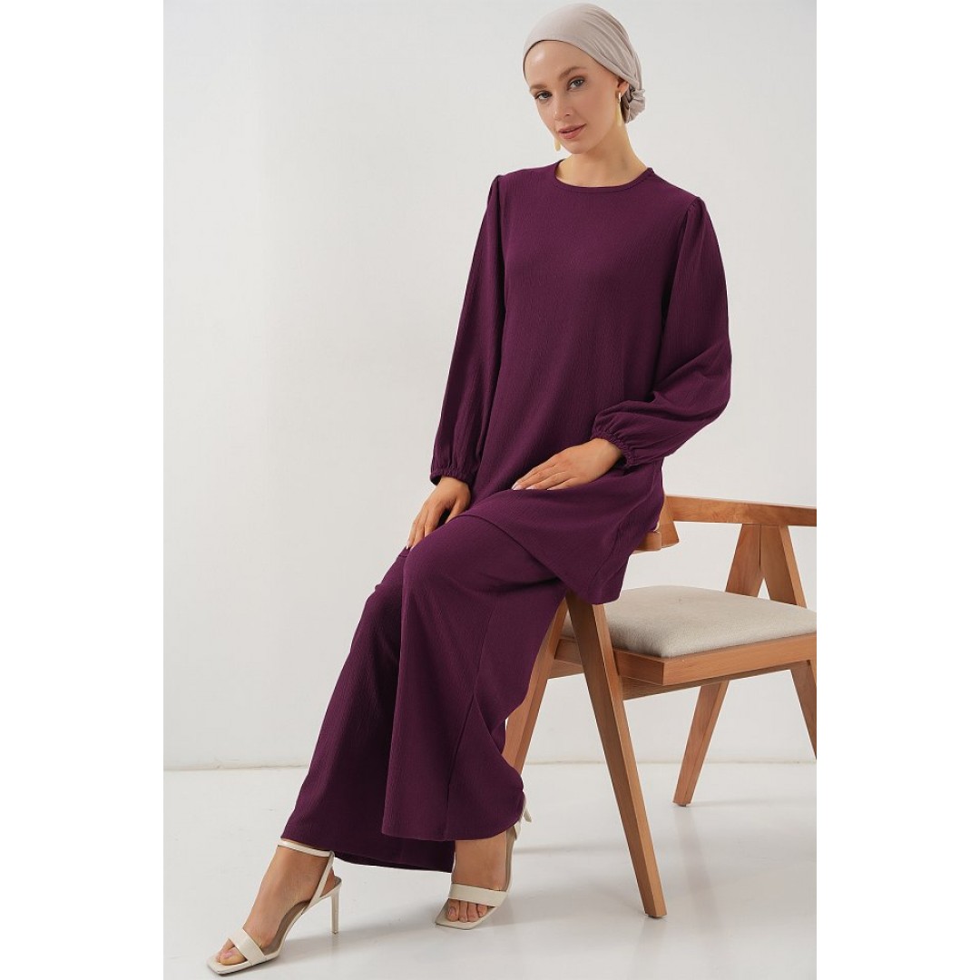 Tunik Pantolon Alt Üst Takım 6663 - Mor 163582 Tunik Pantolon Alt Üst Takım 6663 - Mor 163582
