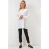 Bebe Yaka Uzun Tunik 5967 - Beyaz 163589 Bebe Yaka Uzun Tunik 5967 - Beyaz 163589
