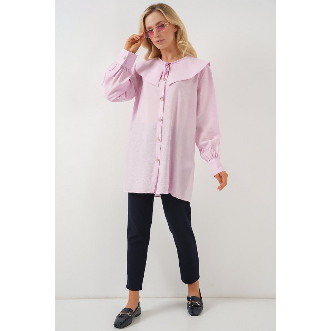 Bebe Yaka Uzun Tunik 5967 - Pudra 163590 Bebe Yaka Uzun Tunik 5967 - Pudra 163590
