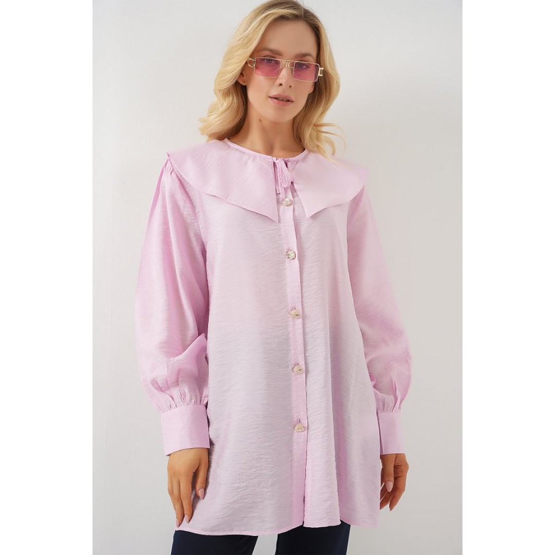 Bebe Yaka Uzun Tunik 5967 - Pudra 163590 Bebe Yaka Uzun Tunik 5967 - Pudra 163590