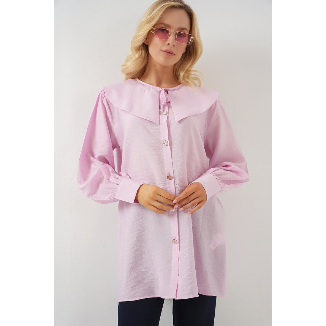 Bebe Yaka Uzun Tunik 5967 - Pudra 163590 Bebe Yaka Uzun Tunik 5967 - Pudra 163590