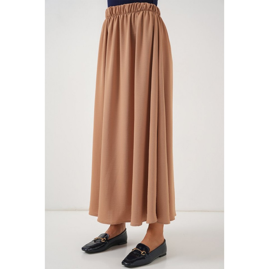 Uzun Ayrobin Etek 8050 - Camel 163606 Uzun Ayrobin Etek 8050 - Camel 163606