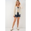 Önü Bağcıklı Bluz 952 - Krem 163609 Önü Bağcıklı Bluz 952 - Krem 163609