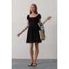 Beli Korseli Mini Elbise - Siyah - 162836 Beli Korseli Mini Elbise - Siyah - 162836