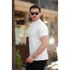 Erkek Ince çizgi Dokulu Kısa Kollu T-shirt - 160103 Erkek Ince çizgi Dokulu Kısa Kollu T-shirt - 160103