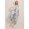 Kadın Keten Kumaş Oversize Gömlek - 159581 Kadın Keten Kumaş Oversize Gömlek - 159581