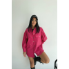 DÜĞMELİ DERİ GÖMLEK BOYFRİEND - Fuşya - 153266 DÜĞMELİ DERİ GÖMLEK BOYFRİEND - Fuşya - 153266