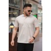 Erkek Yakalı Mini Jakarlı Kısa Kollu T-shirt 160887 Erkek Yakalı Mini Jakarlı Kısa Kollu T-shirt 160887