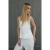 Fiyonklu Bluz Takım - Beyaz 151408 Fiyonklu Bluz Takım - Beyaz 151408