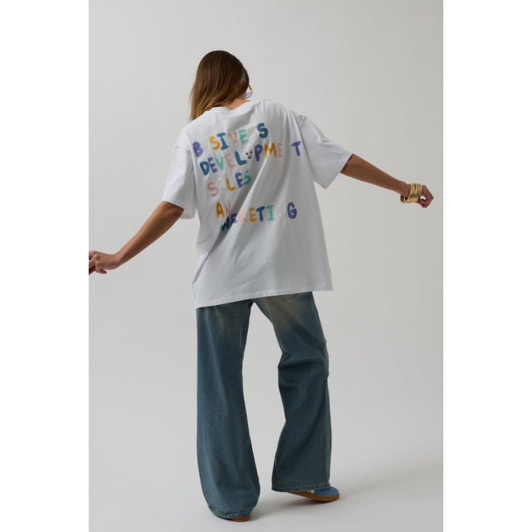 Sırt Ve Ön Baskılı Oversize T-Shirt 147457 Sırt Ve Ön Baskılı Oversize T-Shirt 147457