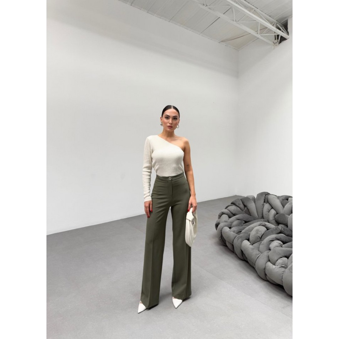 230 Gr Poly Viscose Lycra Metal Düğme Palazzo Pantolon 149811 230 Gr Poly Viscose Lycra Metal Düğme Palazzo Pantolon 149811