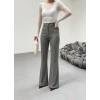 230 Gr Poly Viscose Full Lycra İspanyol Paça Pantolon 149972 230 Gr Poly Viscose Full Lycra İspanyol Paça Pantolon 149972