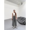 230 Gr Poly Viscose Full Lycra Metal Toka Aksesuarli Pantolon 149978
