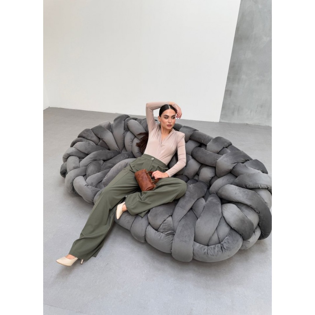 230 Gr Poly Viscose Full Lycra Pi̇leli̇ Palazzo Pantolon 149984
