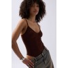 Önü Büzgülü Askılı Bodysuit 151163 Önü Büzgülü Askılı Bodysuit 151163
