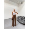 230 Gr Poly Viscose Lycra Metal Düğme Palazzo Pantolon 151269