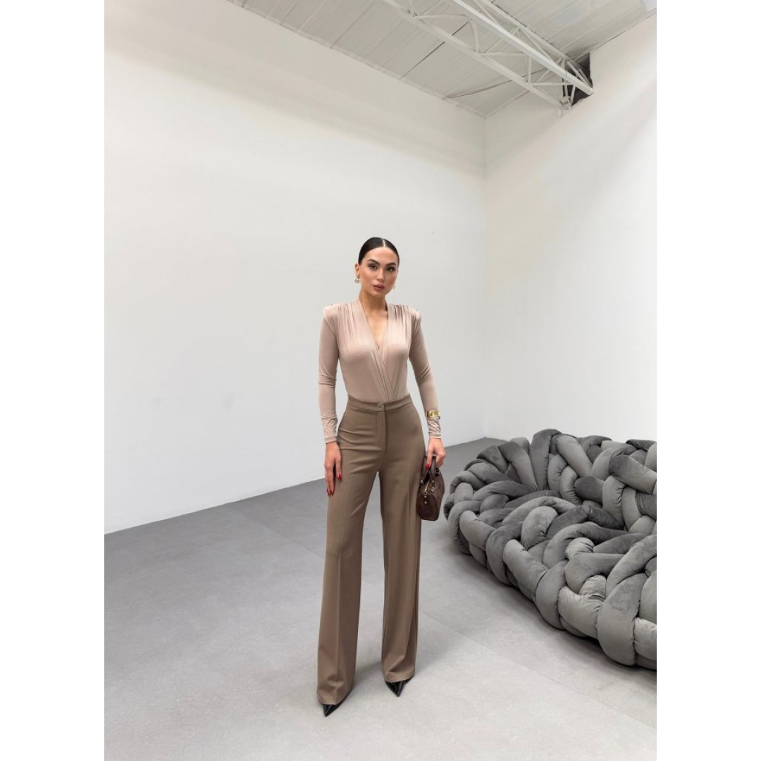 230 Gr Poly Viscose Lycra Metal Düğme Palazzo Pantolon 151270 230 Gr Poly Viscose Lycra Metal Düğme Palazzo Pantolon 151270