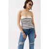 Çizgili Straplez Dokulu Bluz 151639 Çizgili Straplez Dokulu Bluz 151639