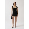 Pencere Detay Mini Dekolte Elbise 151656