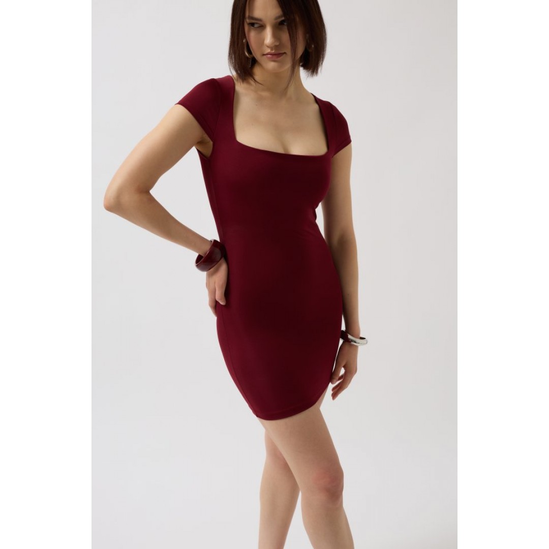 Pencere Detay Mini Dekolte Elbise - 151658 Pencere Detay Mini Dekolte Elbise - 151658