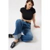 Likralı Basic Crop T-Shirt 152968