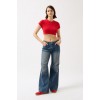 Likralı Basic Crop T-Shirt 152969