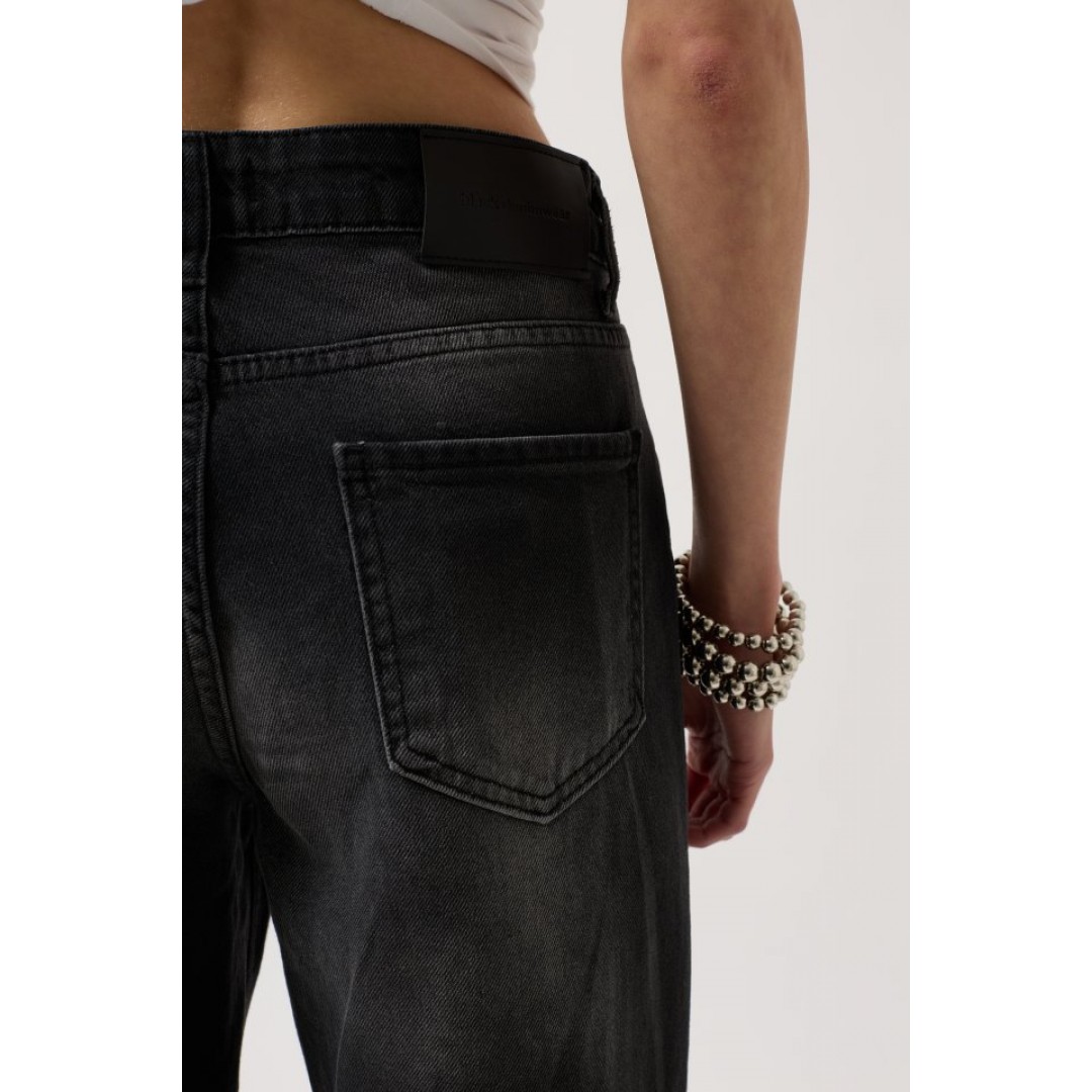 Düşük Bel Diz Katlı Jean - 153197 Düşük Bel Diz Katlı Jean - 153197