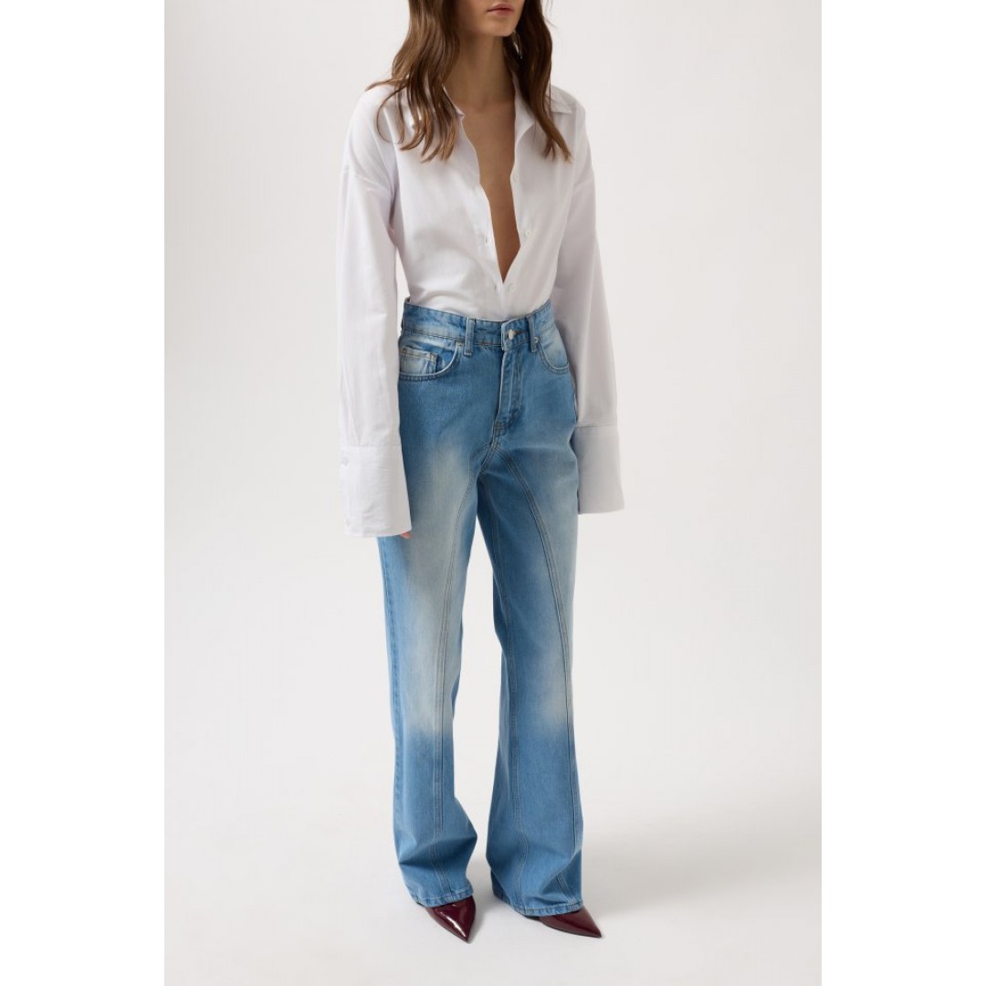 Dikiş Detay Geniş Paça Jean - 153206 Dikiş Detay Geniş Paça Jean - 153206