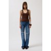 Biye Detay Halter Yaka Bluz - 156004 Biye Detay Halter Yaka Bluz - 156004