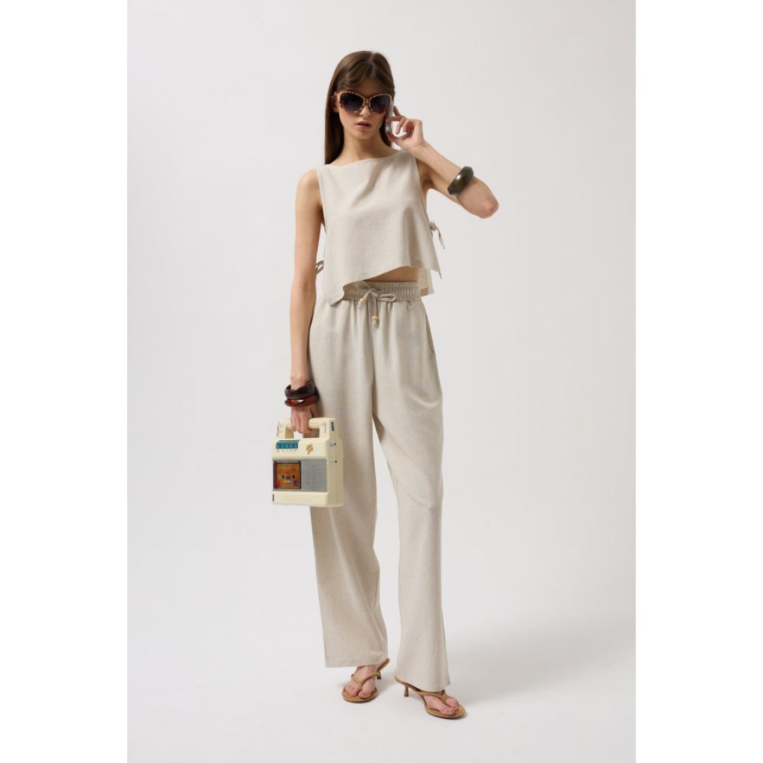 Yandan Bağlamalı Crop Bluz 156006 Yandan Bağlamalı Crop Bluz 156006