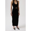 V Detay Dokulu Crop Bluz - 156009