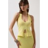 V Detay Dokulu Crop Bluz 156010 V Detay Dokulu Crop Bluz 156010