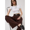 Nepo Baskılı Crop T-Shirt 156015 Nepo Baskılı Crop T-Shirt 156015