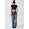 Nepo Baskılı Crop T-Shirt 156016
