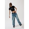 Nepo Baskılı Crop T-Shirt 156016