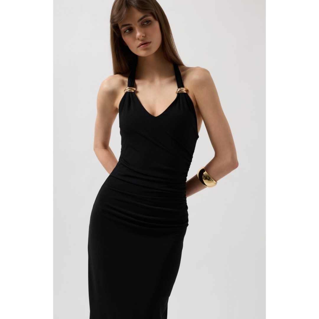 Aksesuar Detay Maxi Elbise - 156028 Aksesuar Detay Maxi Elbise - 156028