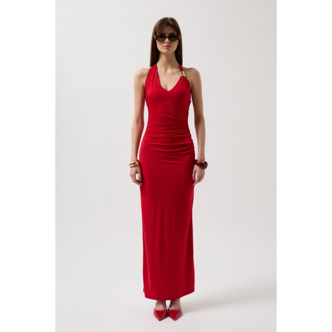 Aksesuar Detay Maxi Elbise - 156031 Aksesuar Detay Maxi Elbise - 156031