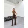 230 Gr Poly Viscose Full Lycra İspanyol Paça Pantolon 156053 230 Gr Poly Viscose Full Lycra İspanyol Paça Pantolon 156053