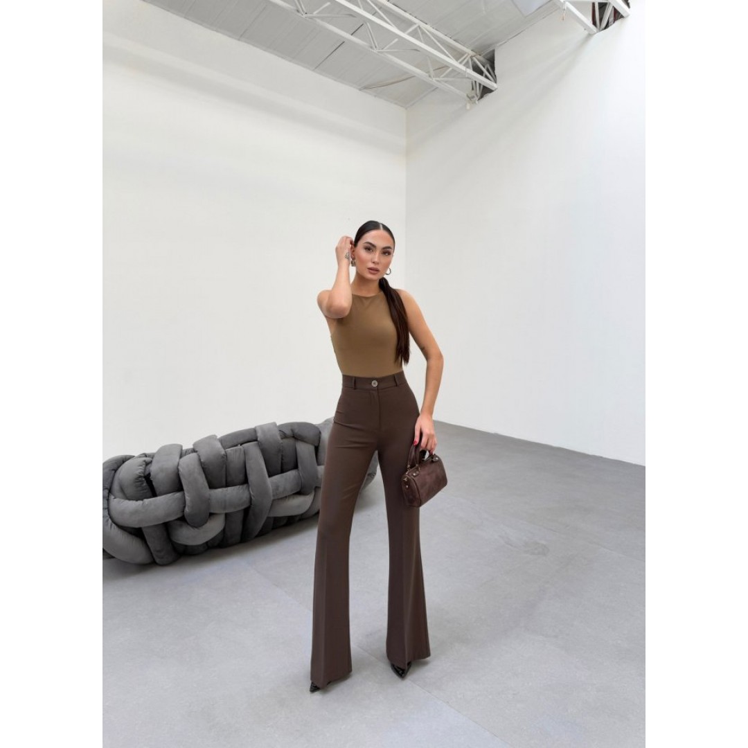 230 Gr Poly Viscose Full Lycra İspanyol Paça Pantolon 156053 230 Gr Poly Viscose Full Lycra İspanyol Paça Pantolon 156053