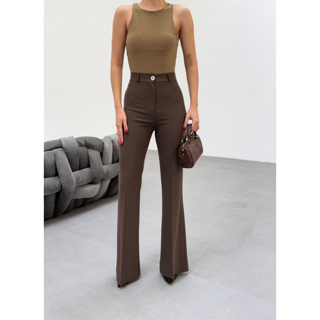 230 Gr Poly Viscose Full Lycra İspanyol Paça Pantolon 156053 230 Gr Poly Viscose Full Lycra İspanyol Paça Pantolon 156053
