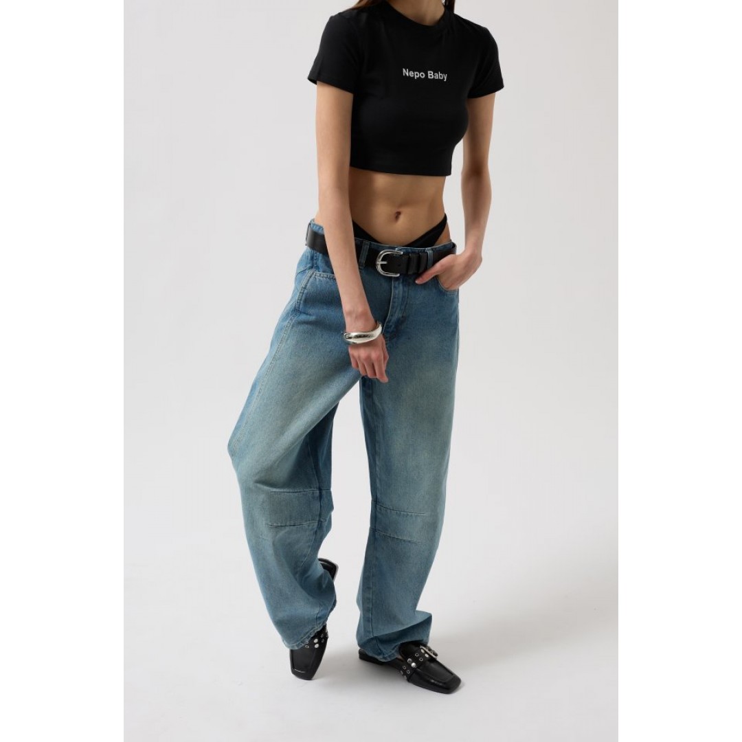 Dikiş Detay Wide Leg Jean - 156474 Dikiş Detay Wide Leg Jean - 156474