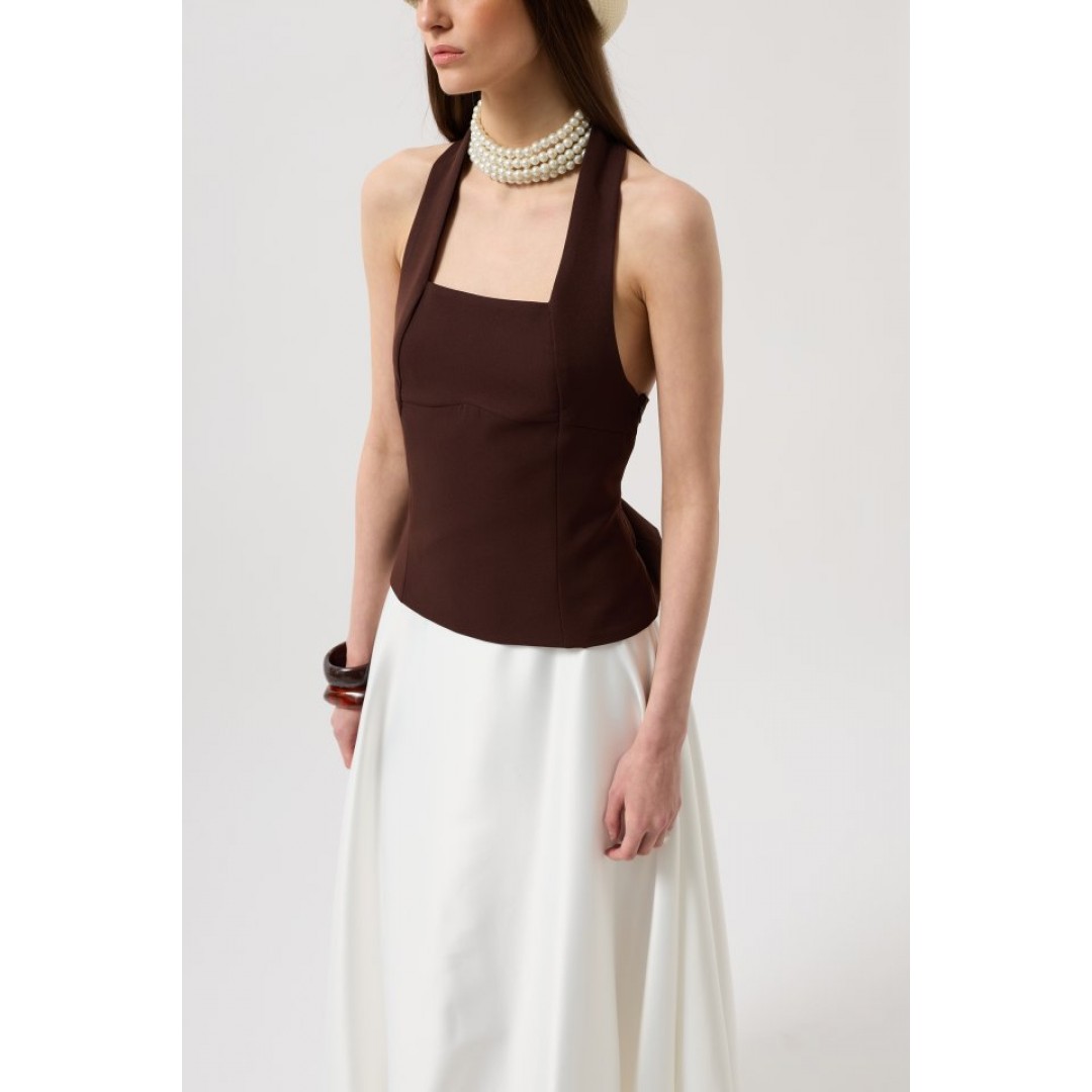 Kalın Askılı Crop Bluz - 156807 Kalın Askılı Crop Bluz - 156807