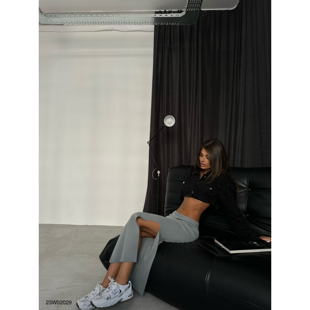 Yırtmaçlı Midi Boy Etek 157263 Yırtmaçlı Midi Boy Etek 157263