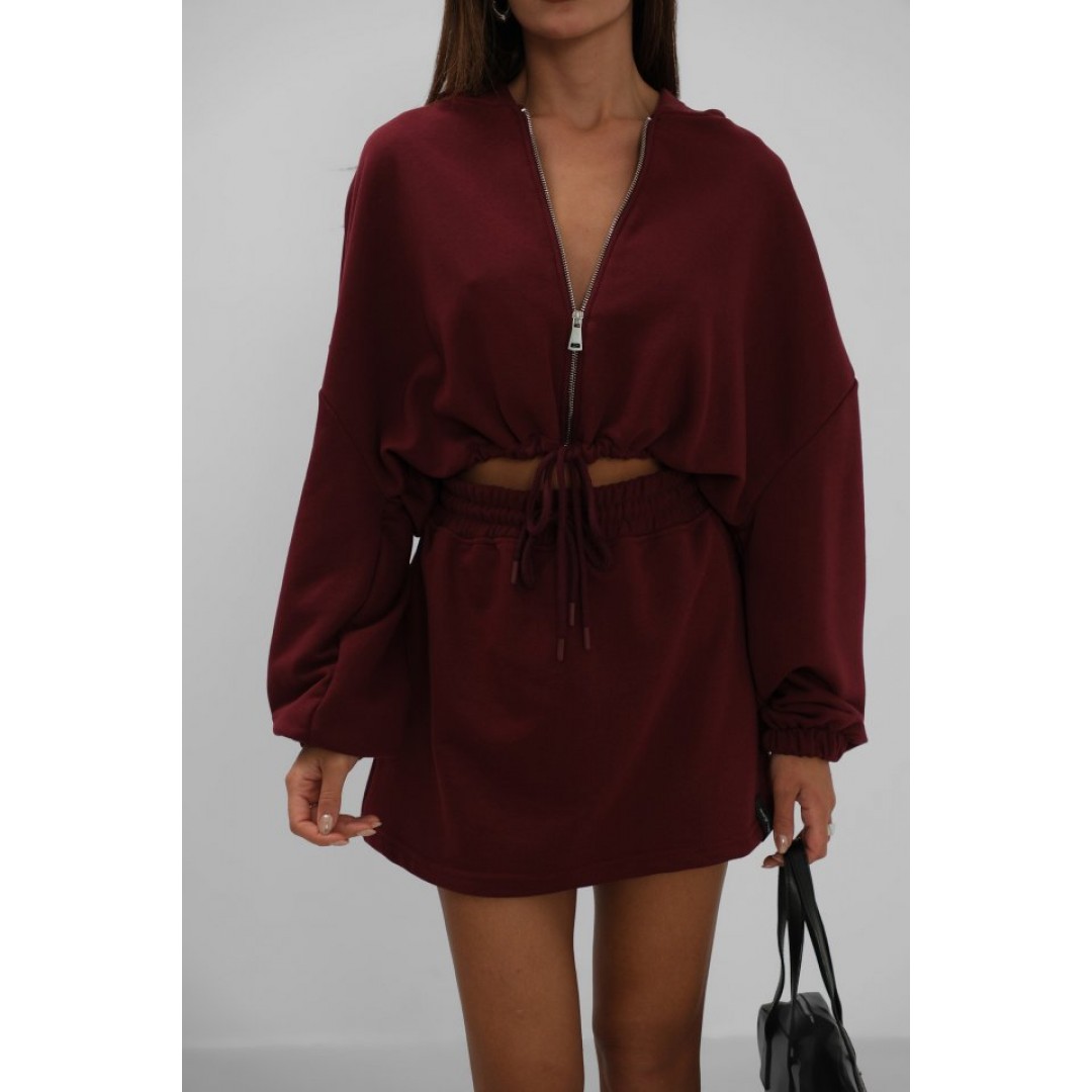 Beli Lastikli Fermuarlı Sweatshirt 157269 Beli Lastikli Fermuarlı Sweatshirt 157269