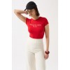 Thanks God Baskılı Likralı Crop T-Shirt 157272 Thanks God Baskılı Likralı Crop T-Shirt 157272