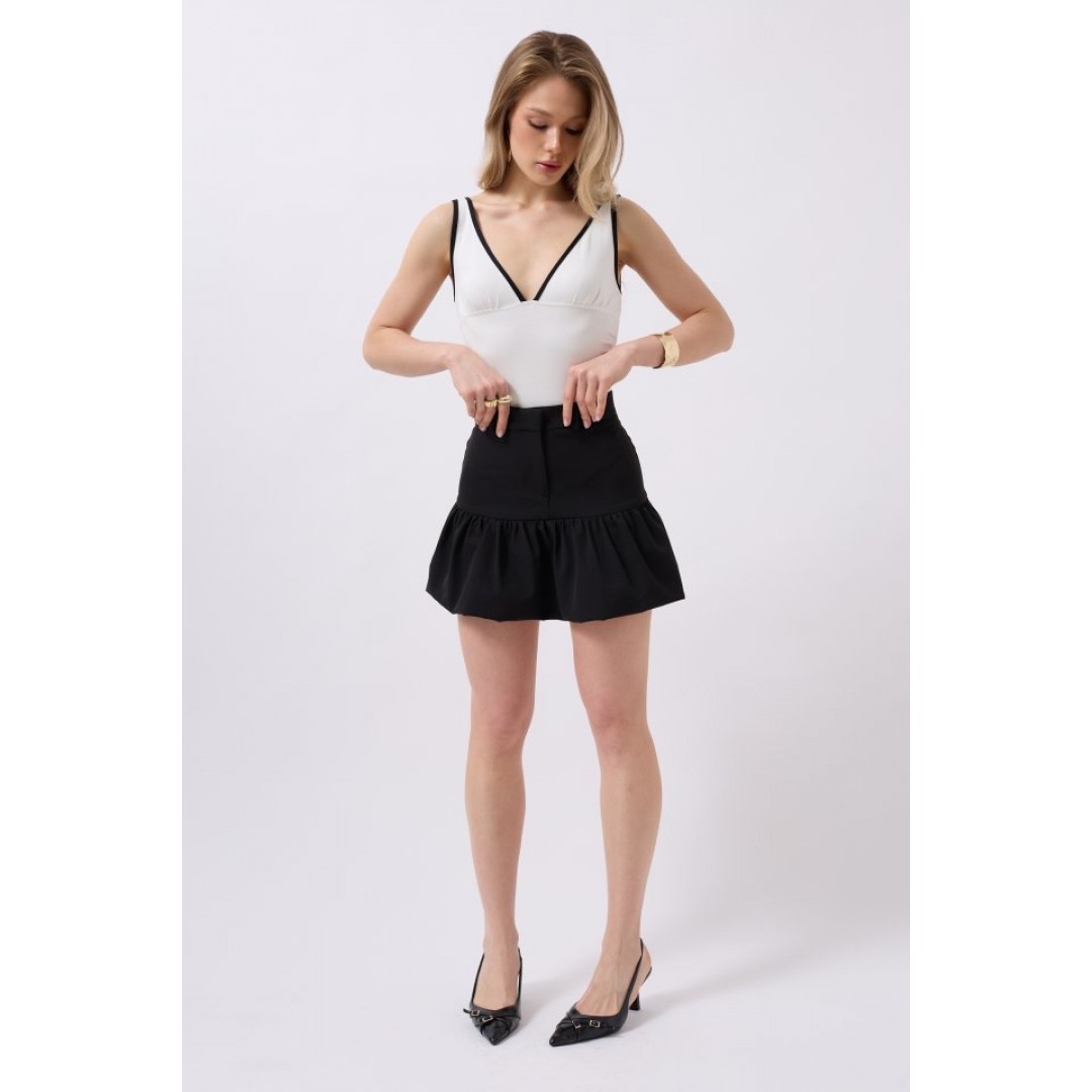 Büzgü Detay Mini Etek - 159291 Büzgü Detay Mini Etek - 159291