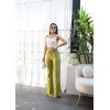 Beli̇ Lasti̇kli̇ Ve Bağcikli Keten Pantolon 159553